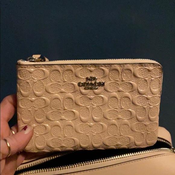 Auth Coach platen leather purse wallet & wristlet - Picture 6 of 6